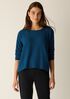 Peruvian Cotton Blend Jewel Neck Top