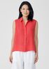 Garment-Dyed Handkerchief Linen Sleeveless Shirt