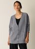 Fine Felted Wool Long Cardigan in Regenerative Wool