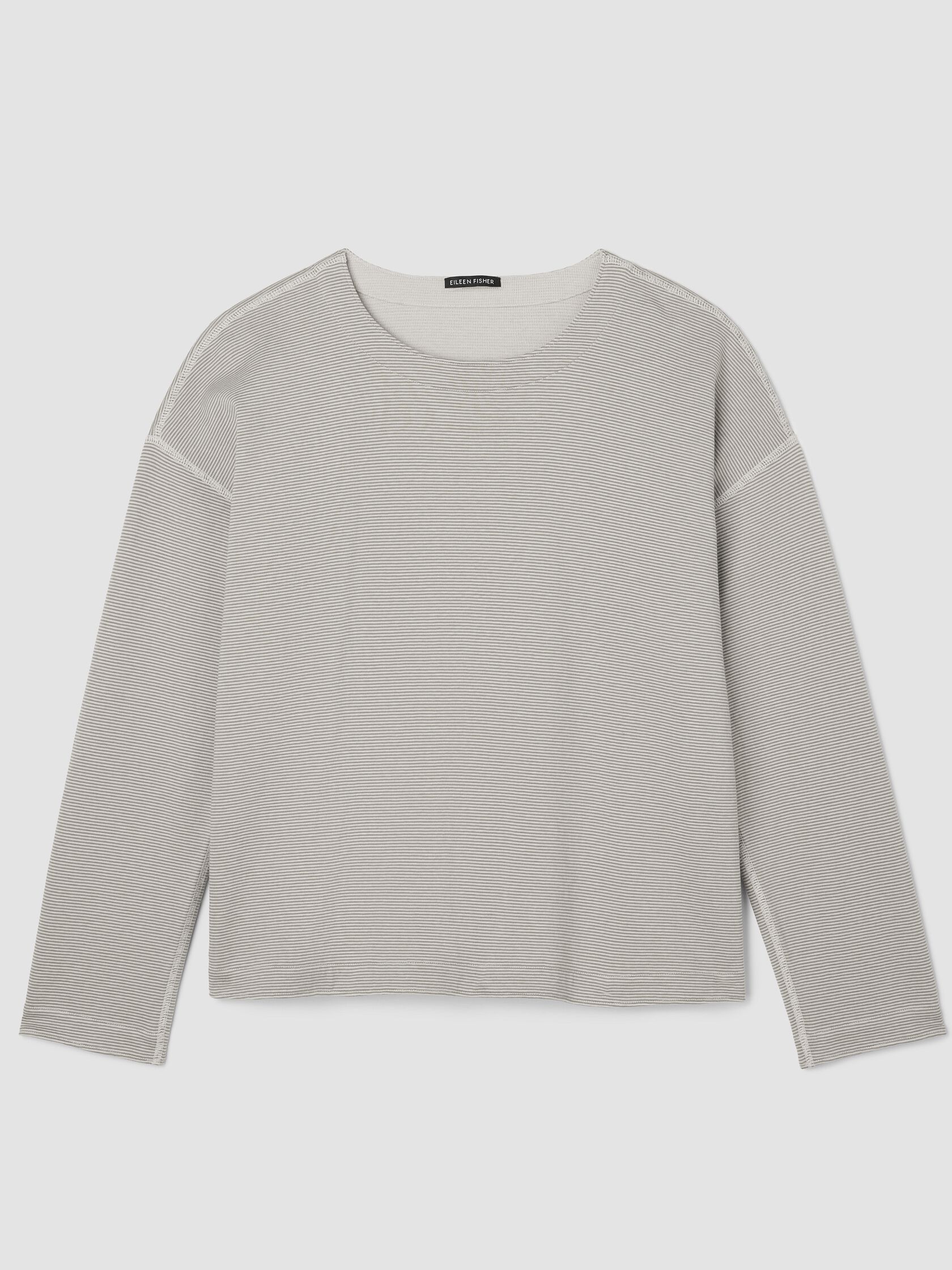 Doubleknit Organic Cotton Stripe Reversible Top