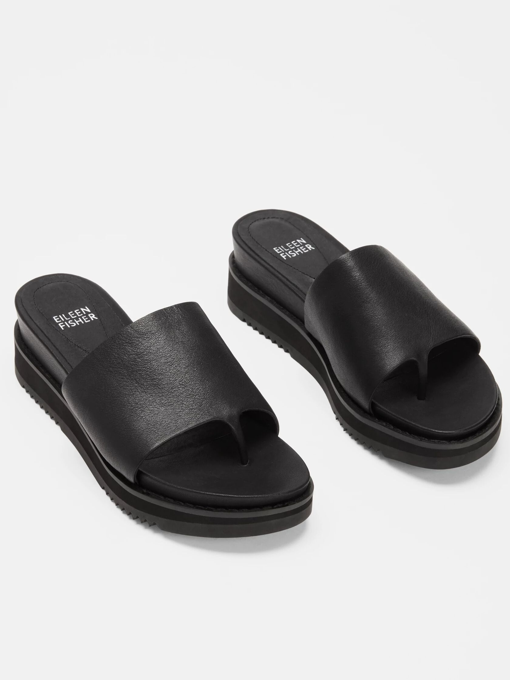 Touch Leather Flatform Sandal