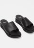Touch Leather Flatform Sandal