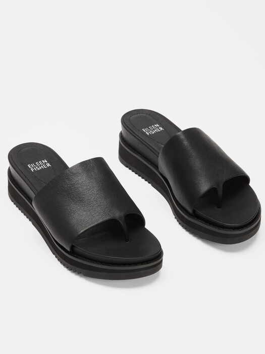 Touch Leather Flatform Sandal