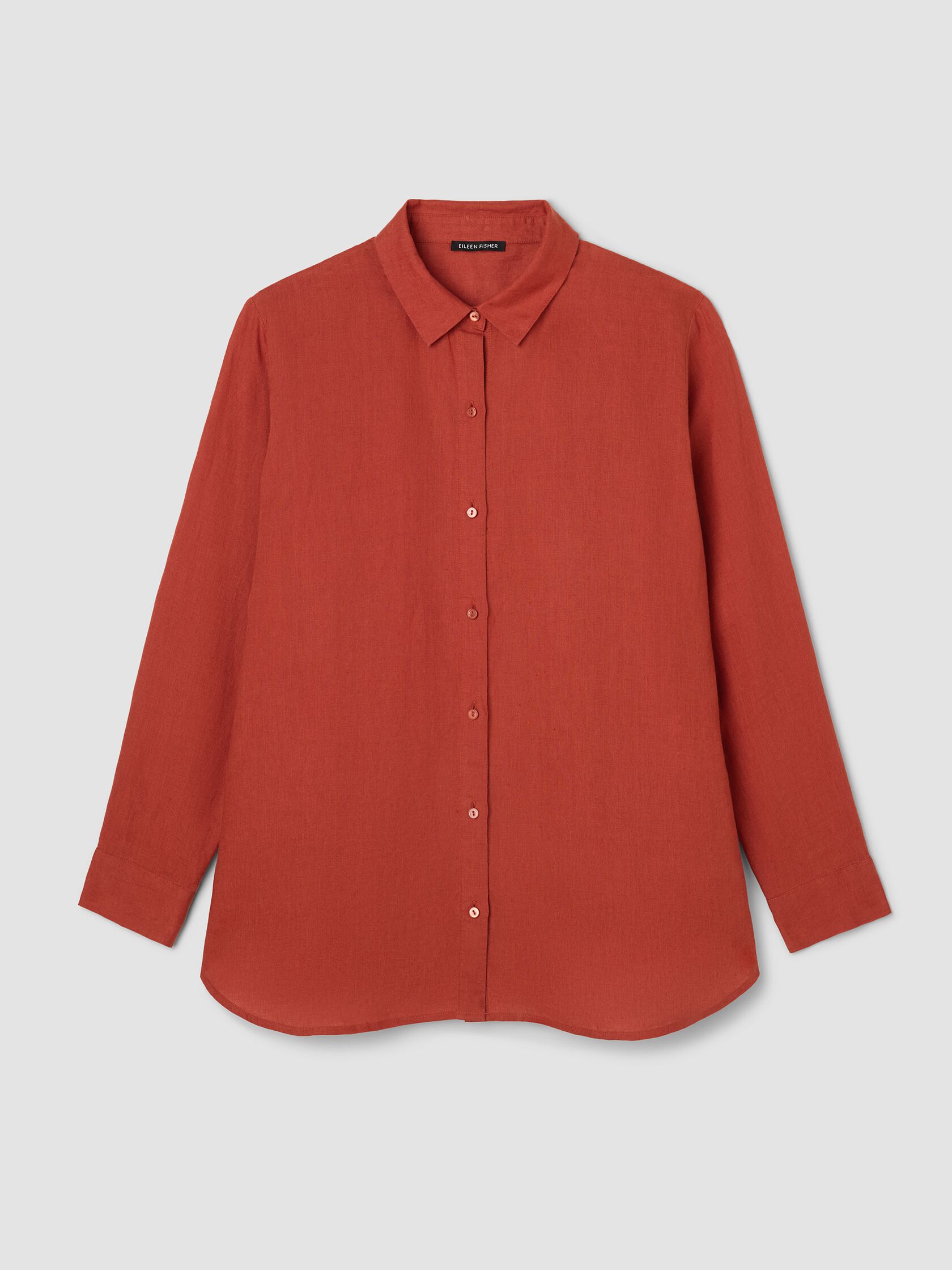 Organic Handkerchief Linen Classic Collar Shirt