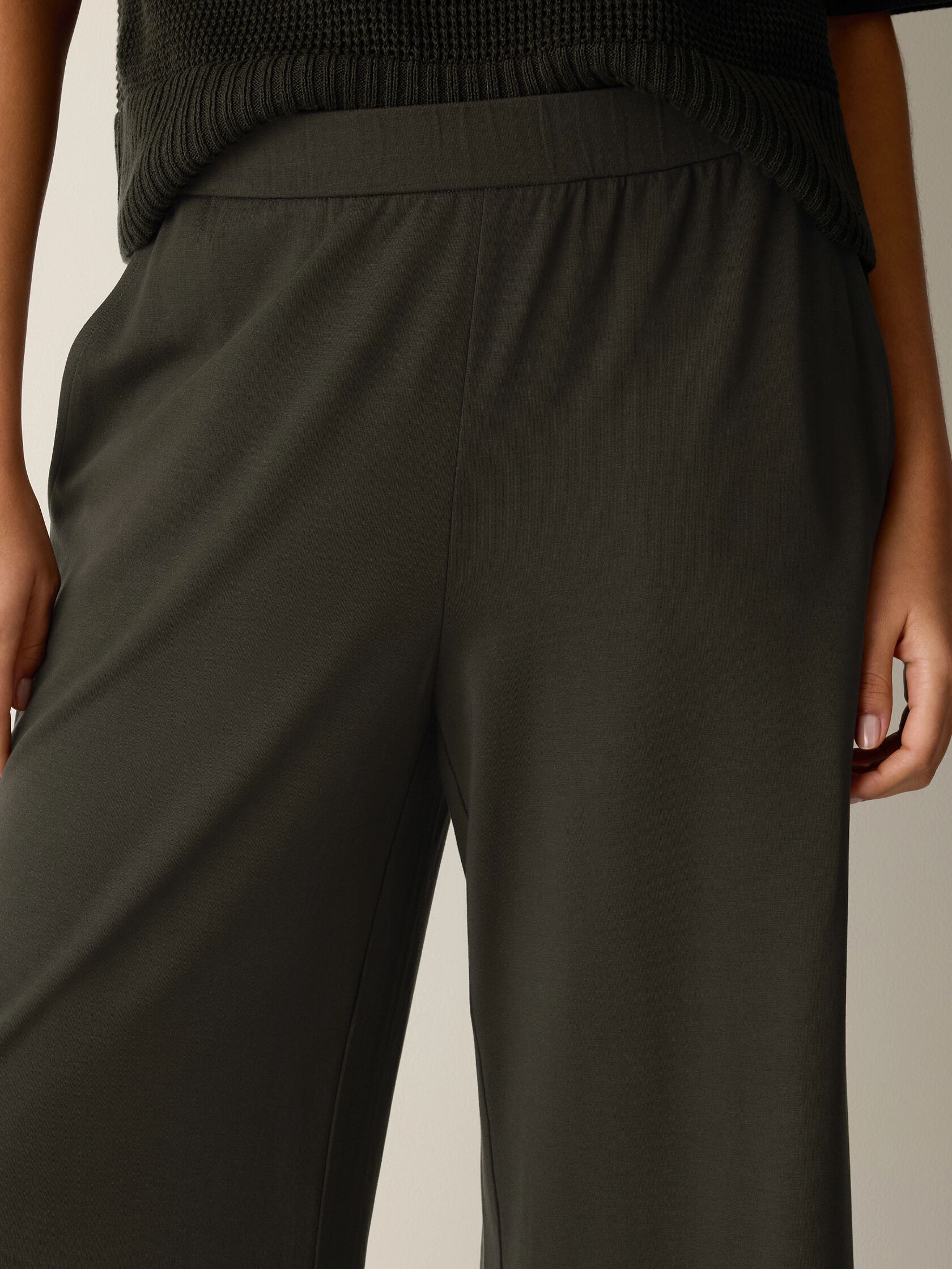 Stretch Jersey Knit Culotte