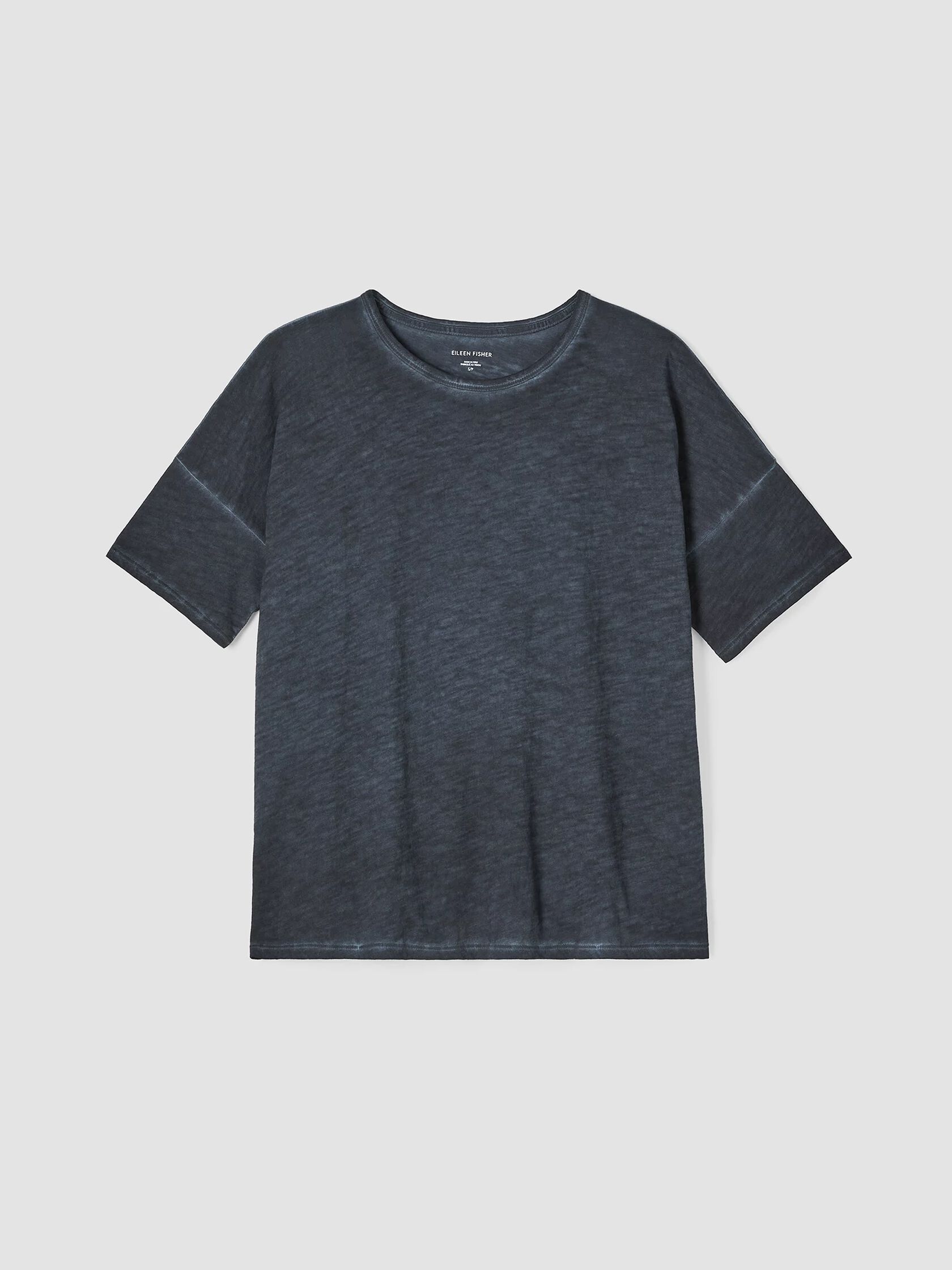 Organic Cotton Hazy Slub Crew Neck Tee