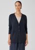 Cotton and Recycled Cashmere V-Neck Cardigan