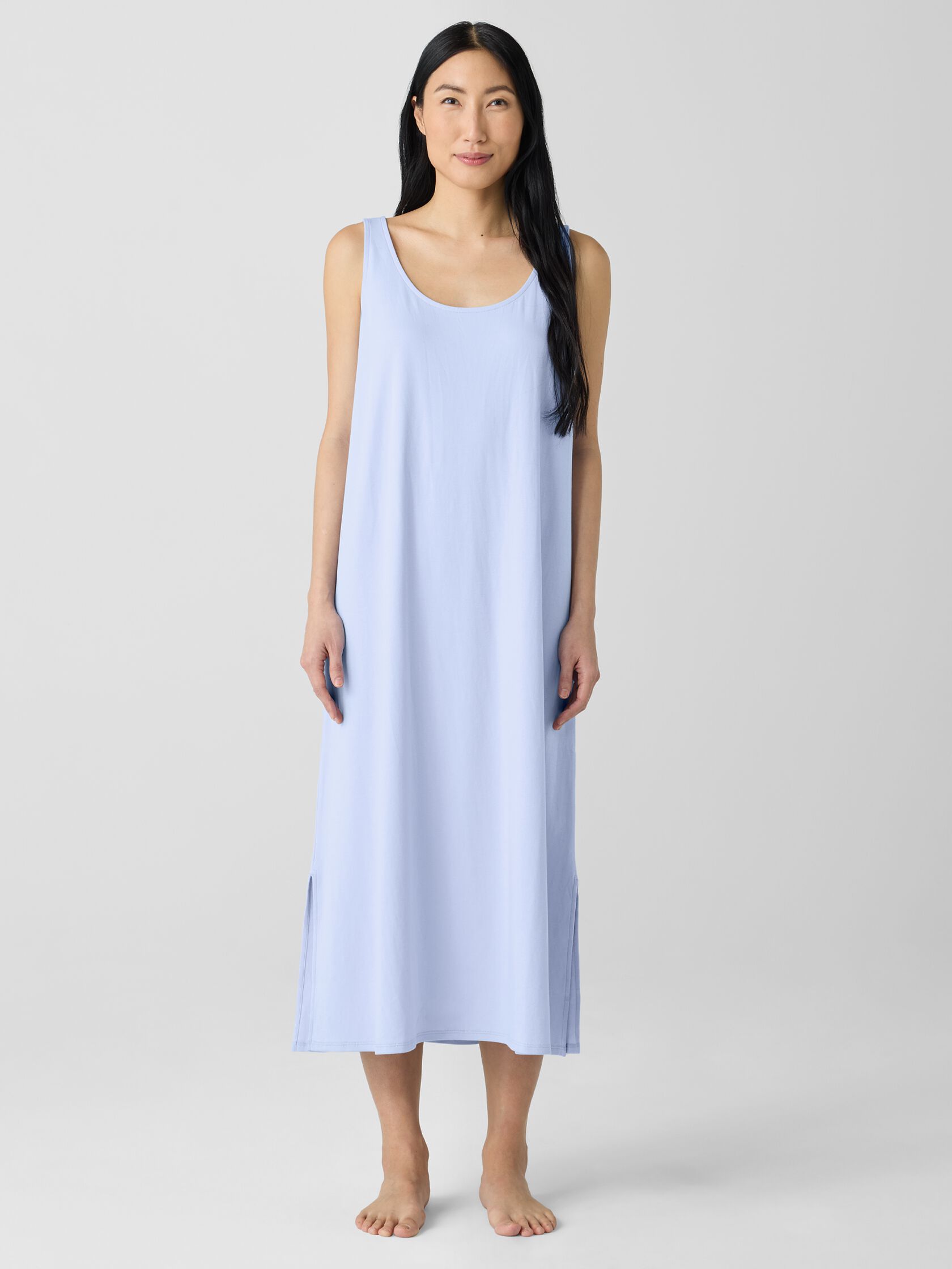 Organic Cotton Interlock Tank Sleep Dress