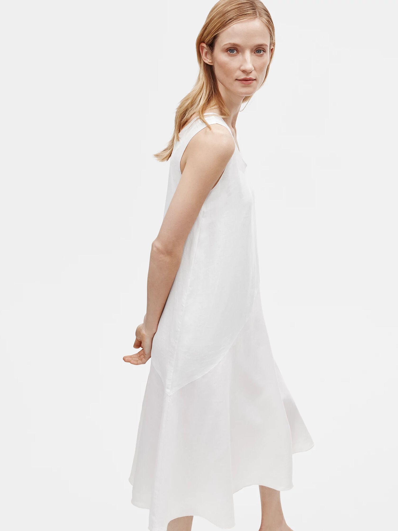 Organic Handkerchief Linen Tank Dress