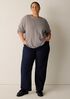 Striped Organic Cotton Slub Bateau Neck Top