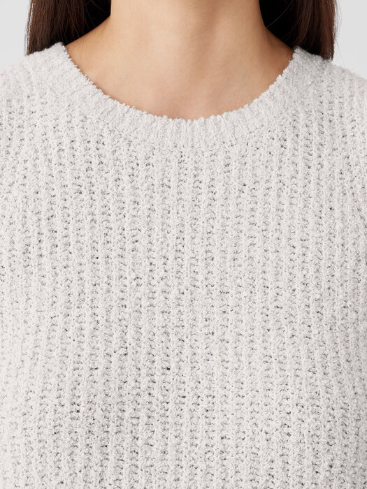 Cotton Fluff Crew Neck Top