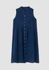 Renew Organic Linen Sleeveless Shirtdress, XL