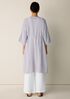 Striped Organic Cotton Gauze Caftan