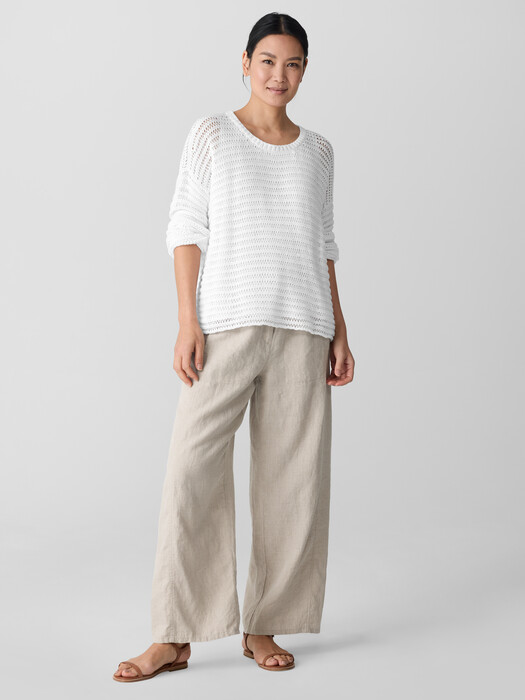 Peruvian Organic Cotton Cord Crew Neck Top