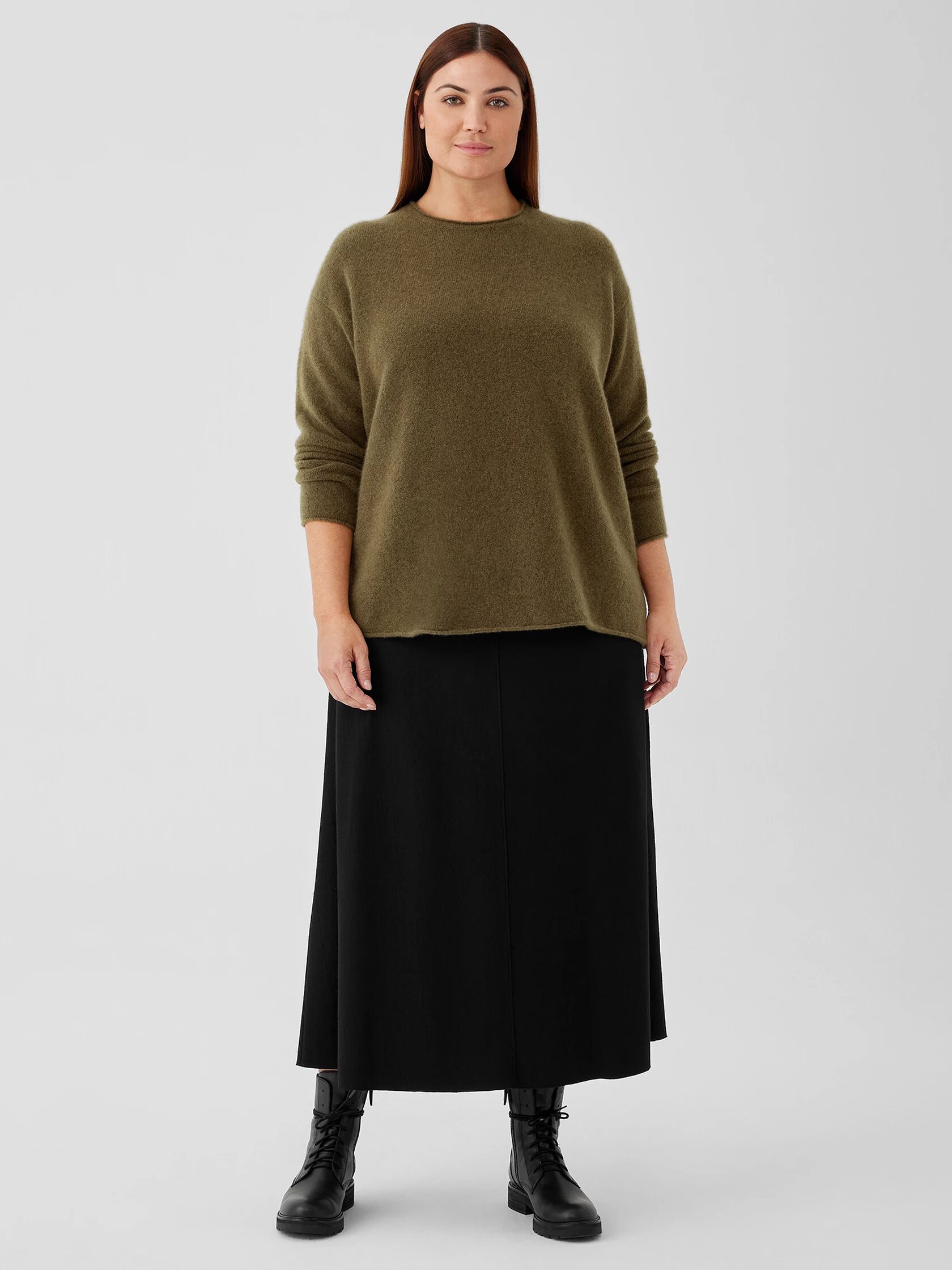 Cashmere Silk Bliss Crew Neck Top