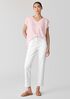 Organic Linen Jersey V-Neck Tee