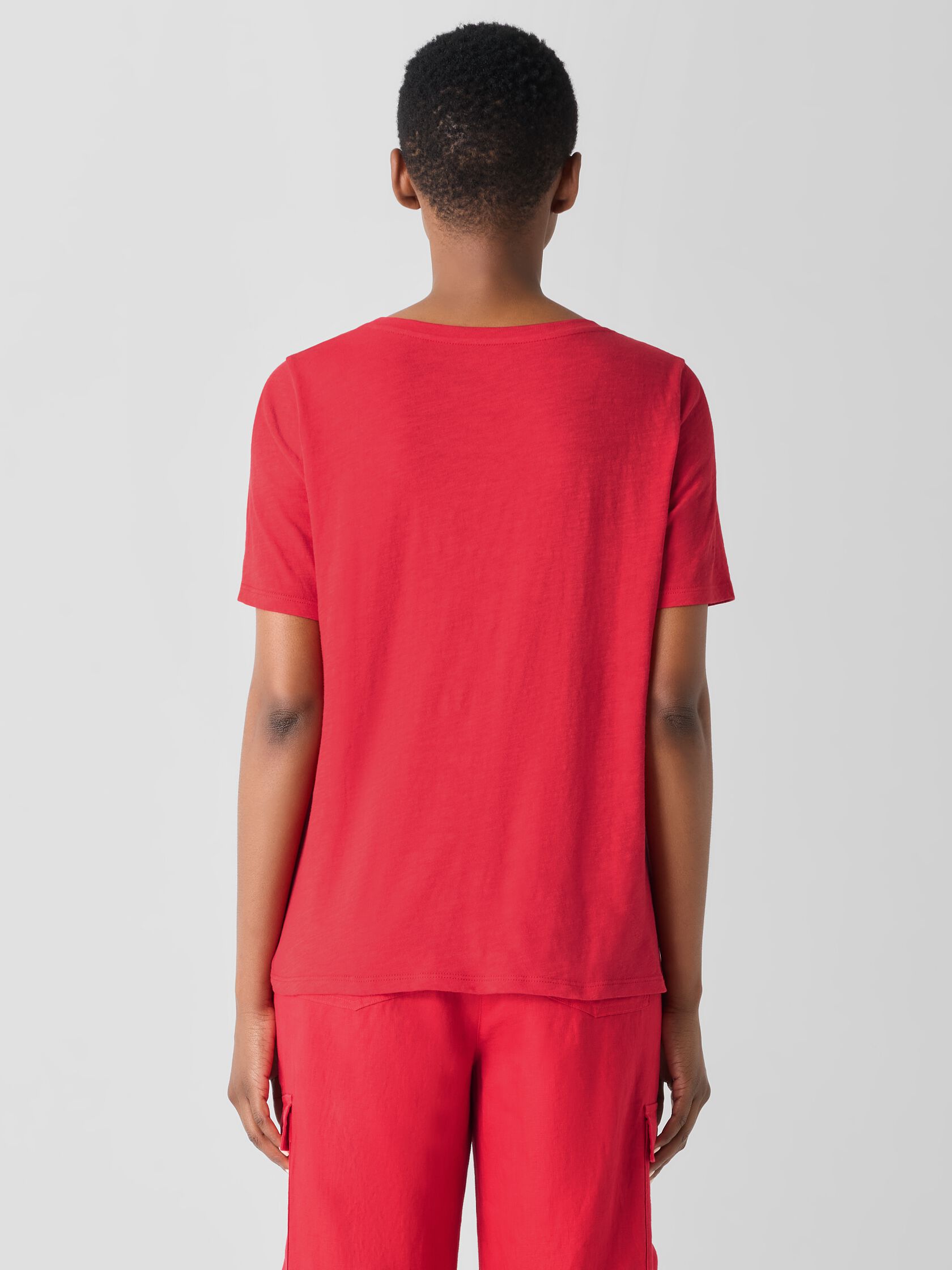 Organic Cotton Slubby Jersey Pocket Tee