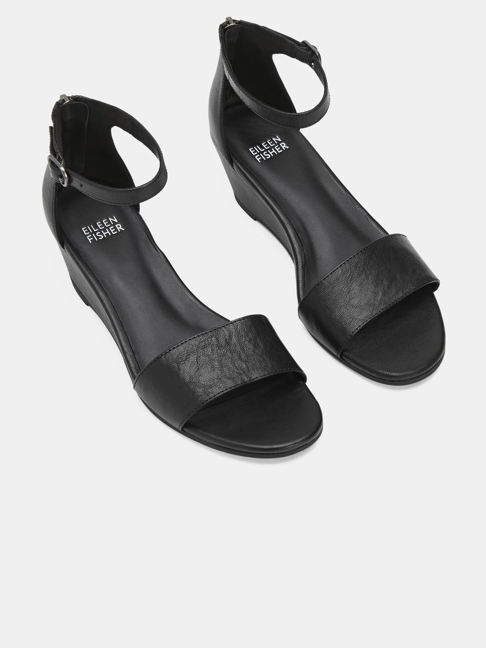 Mara Tumbled Leather Wedge Sandal