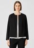 Cotton Ponte Zip-Front Jacket