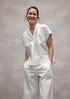 Organic Cotton Poplin Notch Collar Shirt