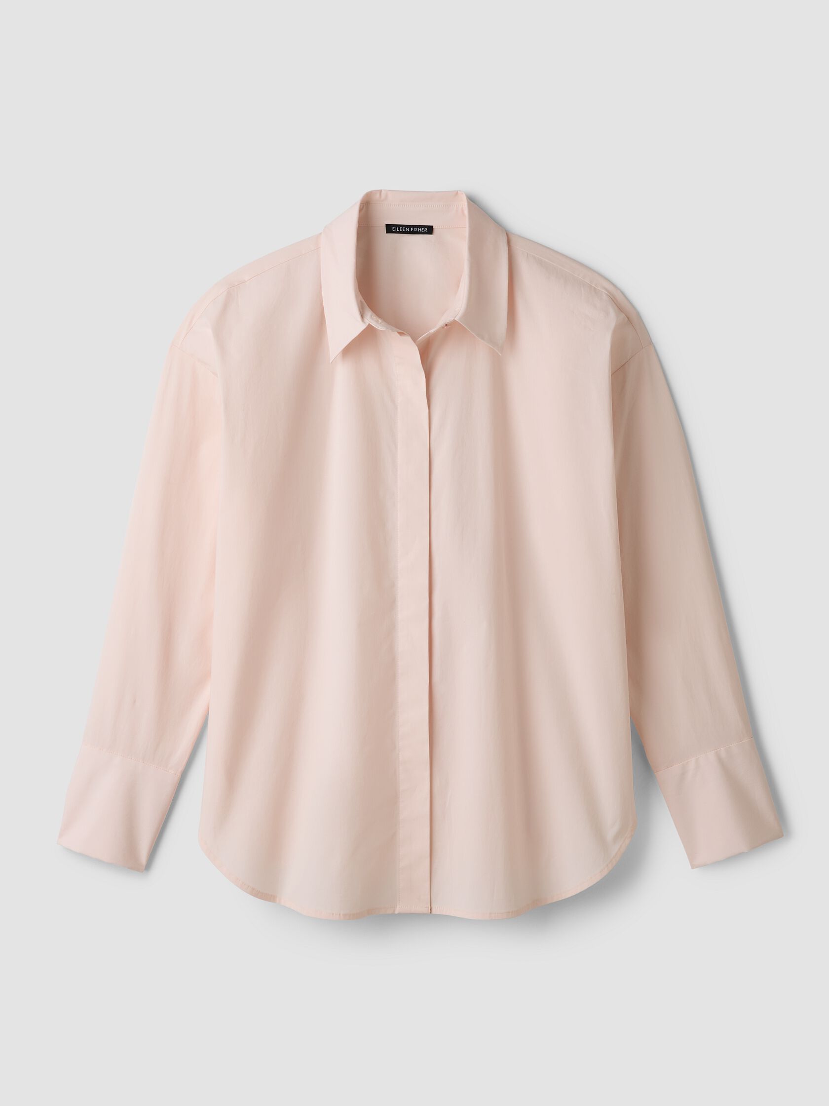 Stretch Organic Cotton Poplin Classic Collar Shirt
