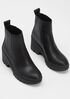 Kat Wedge Bootie in Leather