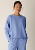 Garment-Dyed Organic Cotton Terry Bateau Neck Box-Top