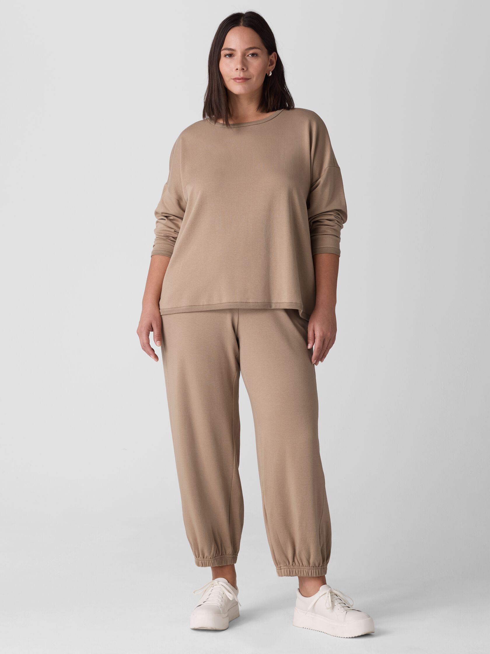 Cozy Brushed Terry Hug Lantern Jogger Pant