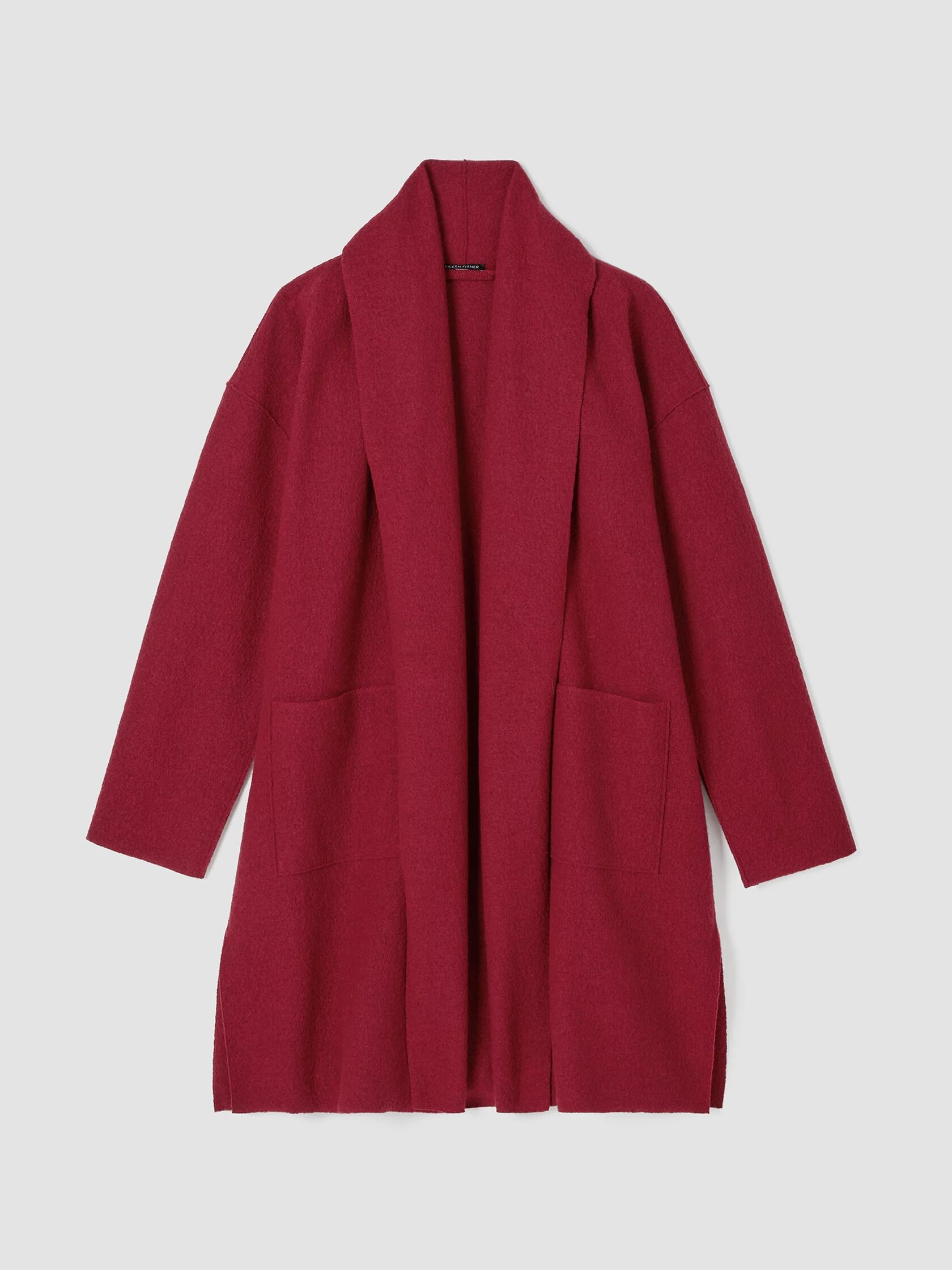 Lightweight Boiled Wool Coat