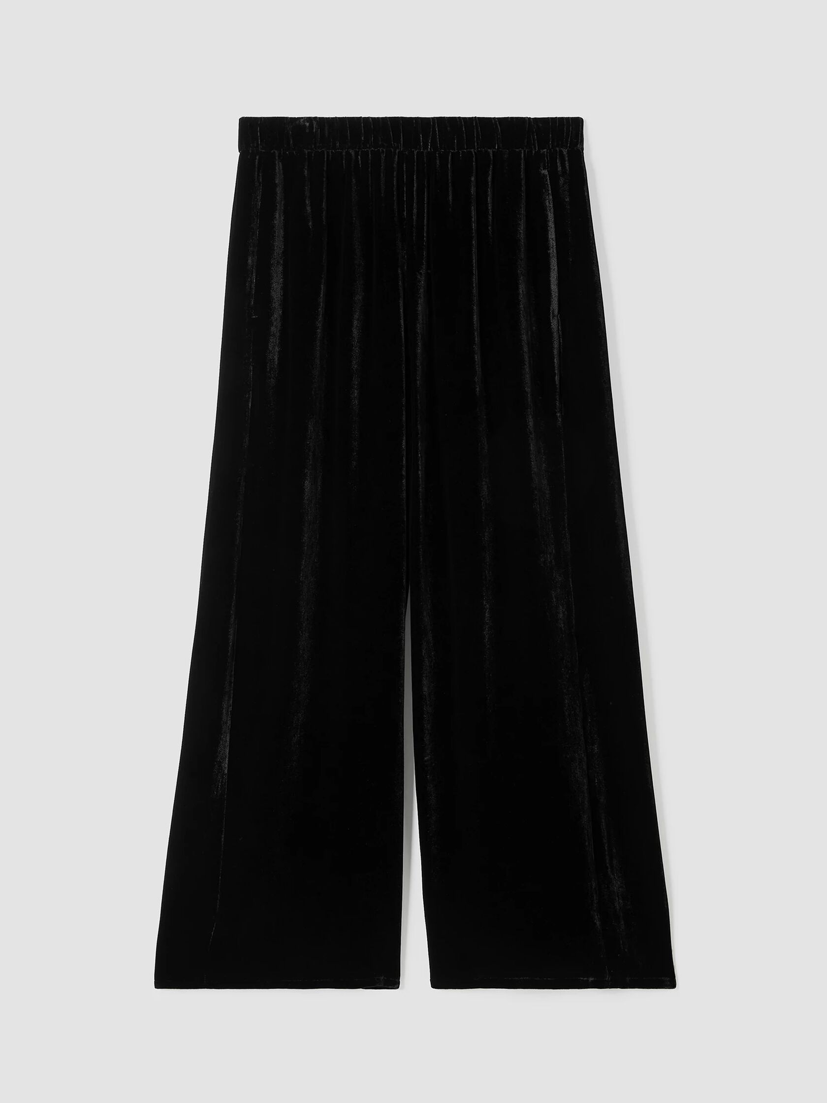 Velvet Wide-Leg Pant