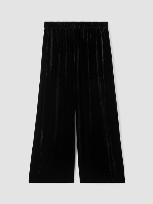 Velvet Wide-Leg Pant