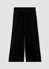 Velvet Wide-Leg Pant