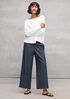 Airy Organic Cotton Twill Wide-Leg Pant