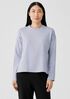 Cozy Brushed Terry Hug Crew Neck Top