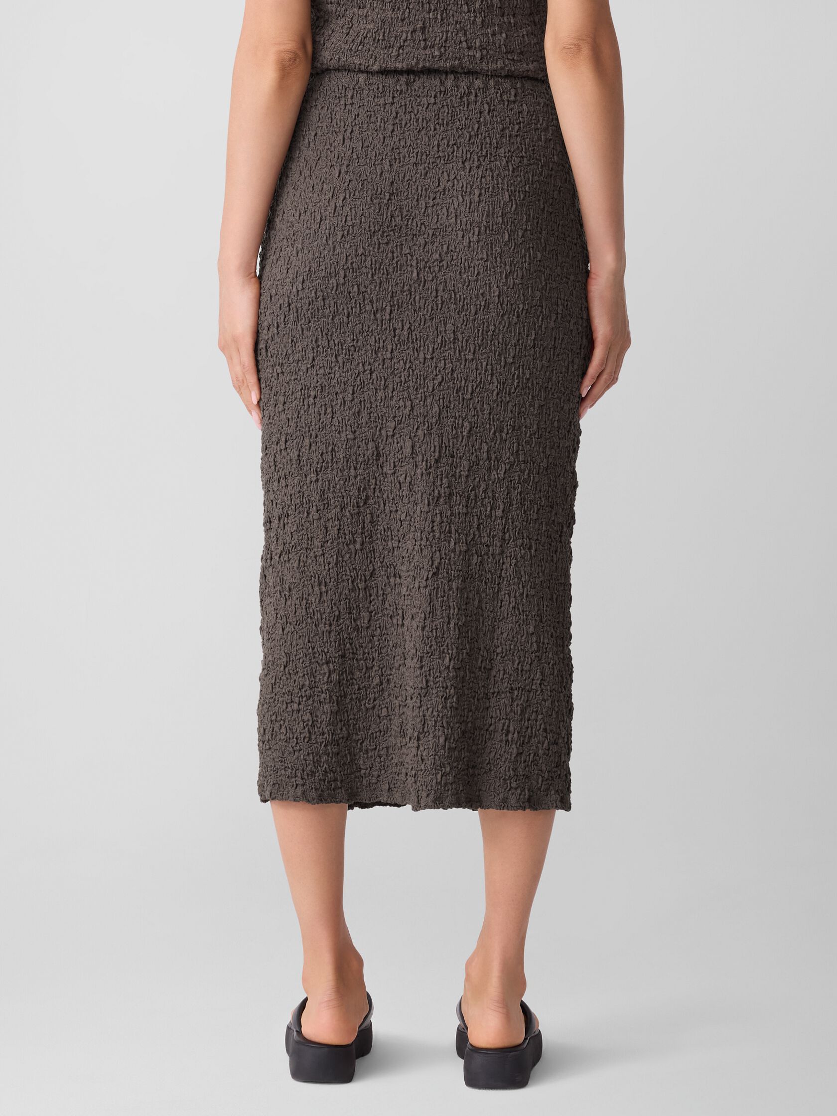 Bubble Jacquard Pencil Skirt