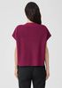 Organic Linen Cotton Mock Neck Top