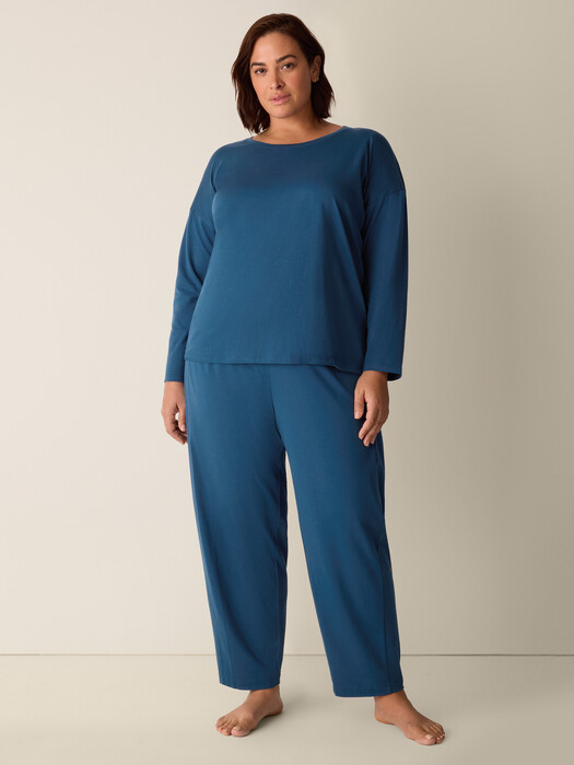 Organic Cotton Interlock Lantern Sleep Pant