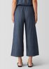 Airy Organic Cotton Twill Wide-Leg Pant