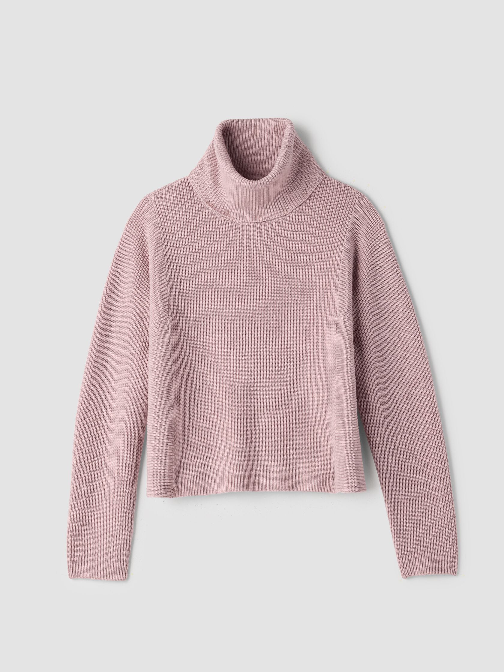 Italian Merino Turtleneck Top in Regenerative Wool