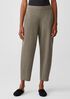 Organic Cotton Melange Crepe Lantern Pant