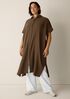 Organic Cotton Lofty Gauze Classic Collar Shirtdress