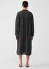 Puckered Organic Linen Long Shirtdress