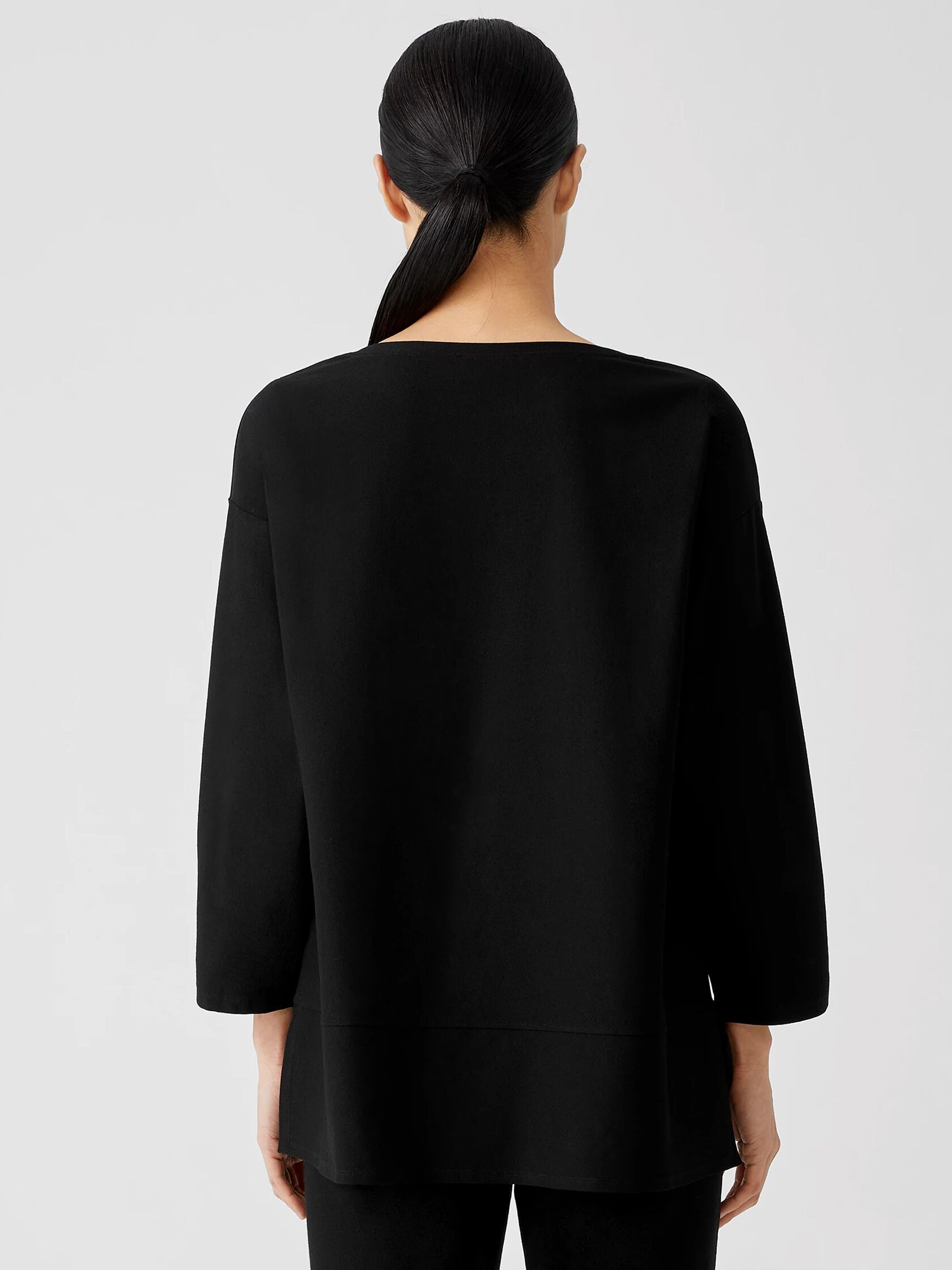 Lightweight Washable Stretch Crepe Top