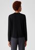 Fine Jersey Mock Neck Top