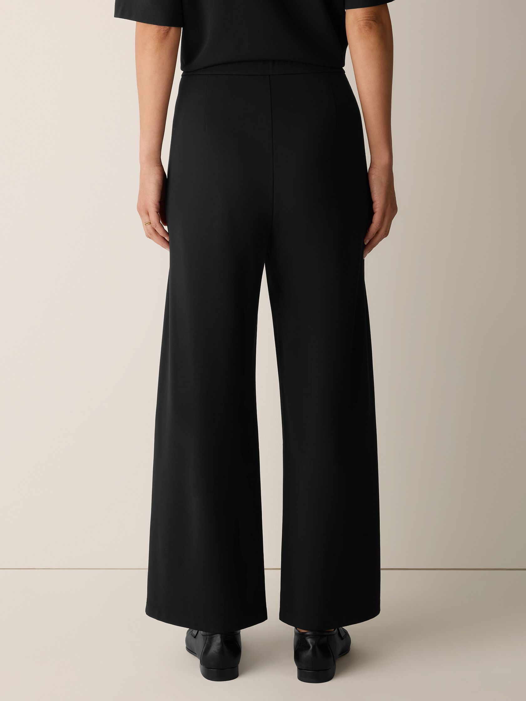 Extra-Fine Ponte Wide-Leg Pant