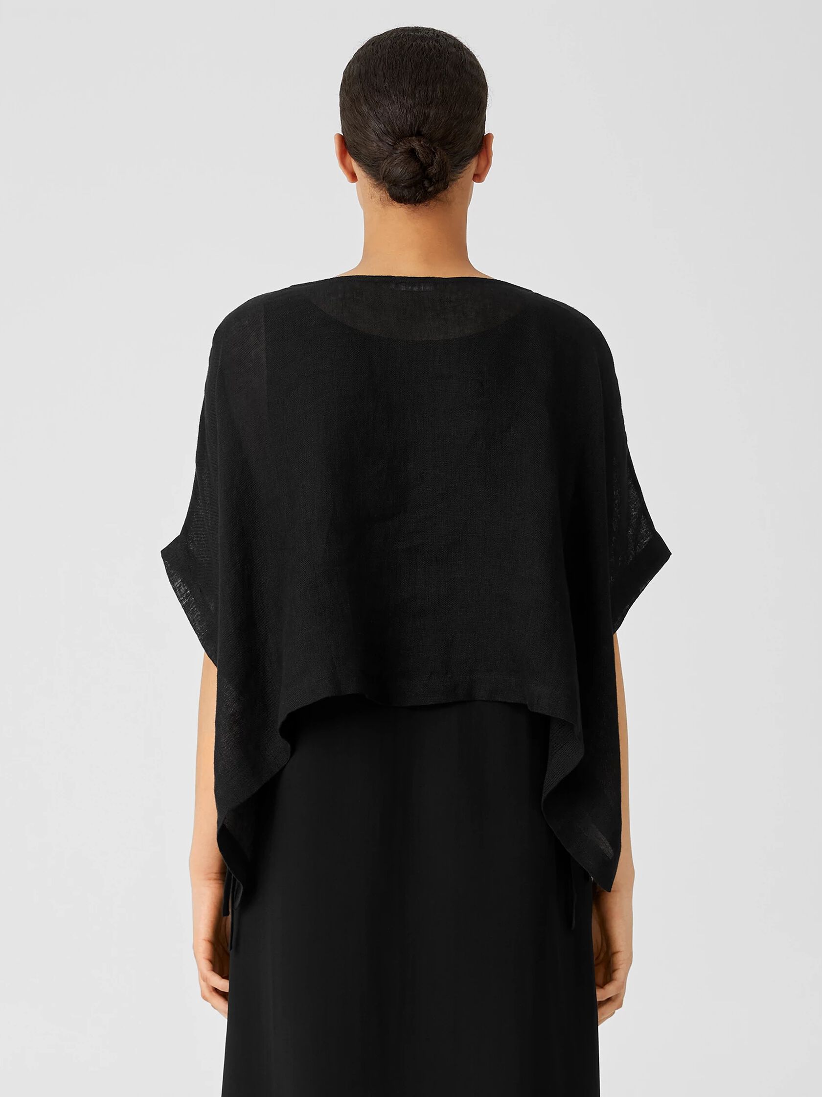 Organic Linen Gauze Poncho