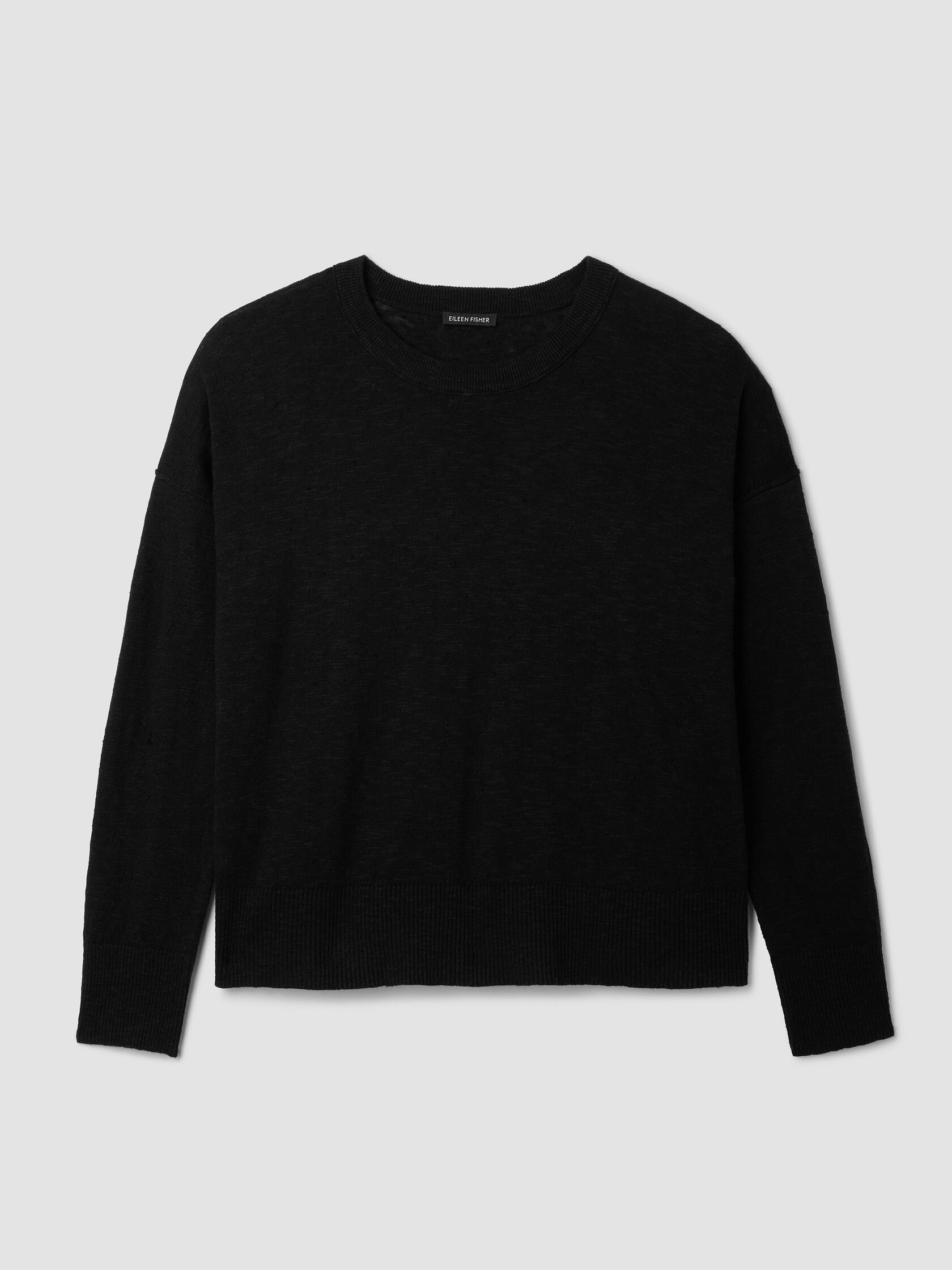 Organic Linen Cotton Slub Crew Neck Top