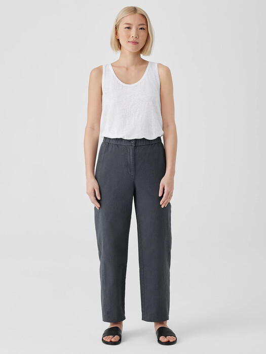 Cotton Hemp Stretch Lantern Pant