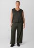Washable Flex Ponte Wide Trouser Pant