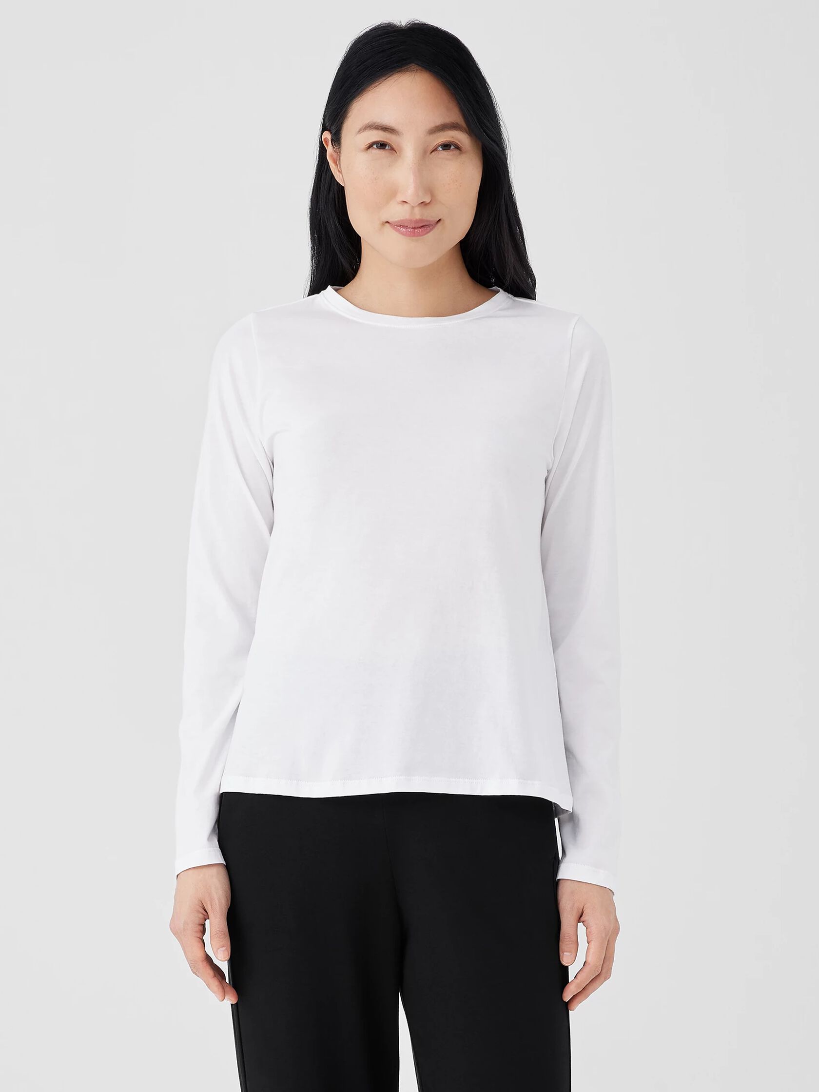 Organic Pima Cotton Jersey Long-Sleeve Tee
